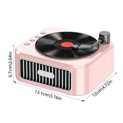 Speaker Record Player Portable Noise Retro Turntable Speaker Sleep Aid Speaker Bluetooths Speaker Alarm Clock Mini Record Player