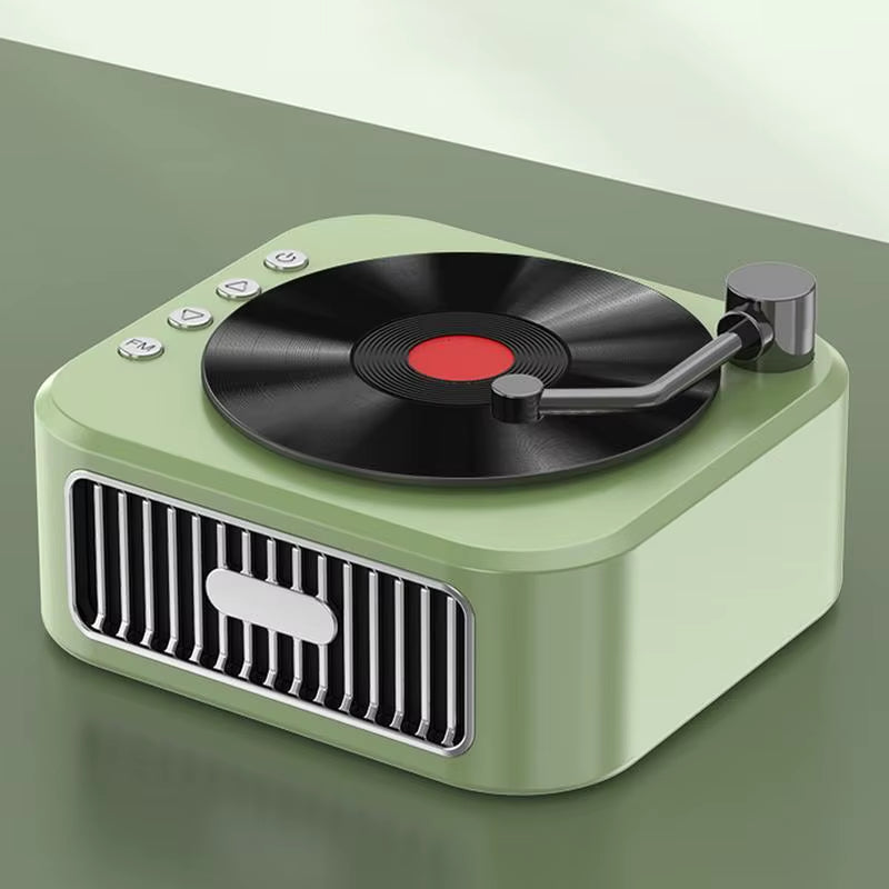 Speaker Record Player Portable Noise Retro Turntable Speaker Sleep Aid Speaker Bluetooths Speaker Alarm Clock Mini Record Player